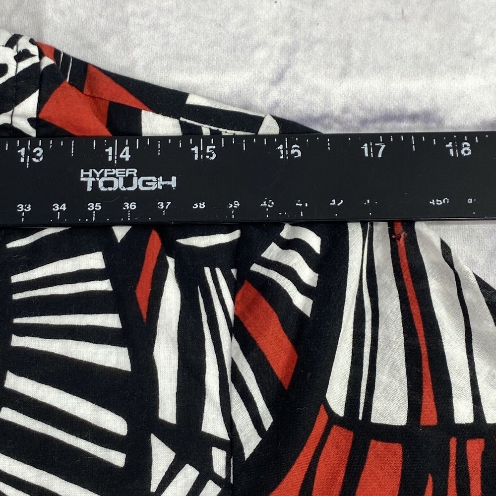 Trina Turk Women's Shift Dress Size 6 Split Neck Abstract Lined 2114533 No Belt - Picture 5 of 16
